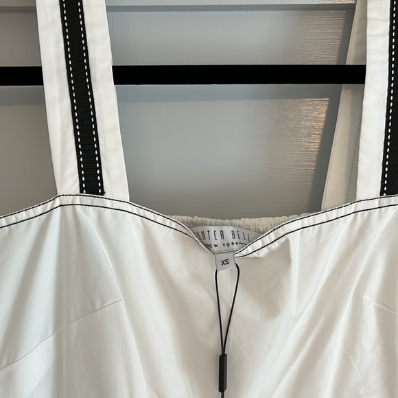 NWT Hunter Bell flowy midi maxi Rita dress black and white size extra small - Picture 5 of 6